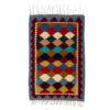 Tapis Kilim Persan en laine tissé à la main à Ardabil, géométrique Qashqai