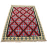 Tapis Kilim Persan en laine tissé à la main dans le Fars, Qashqai