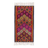 Tapis Kilim Persan en laine tissé à la main à Téhéran, Qashqai rose