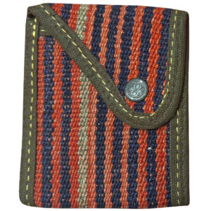 Portefeuille kilim persan pour femmes fait main avec design à rayures