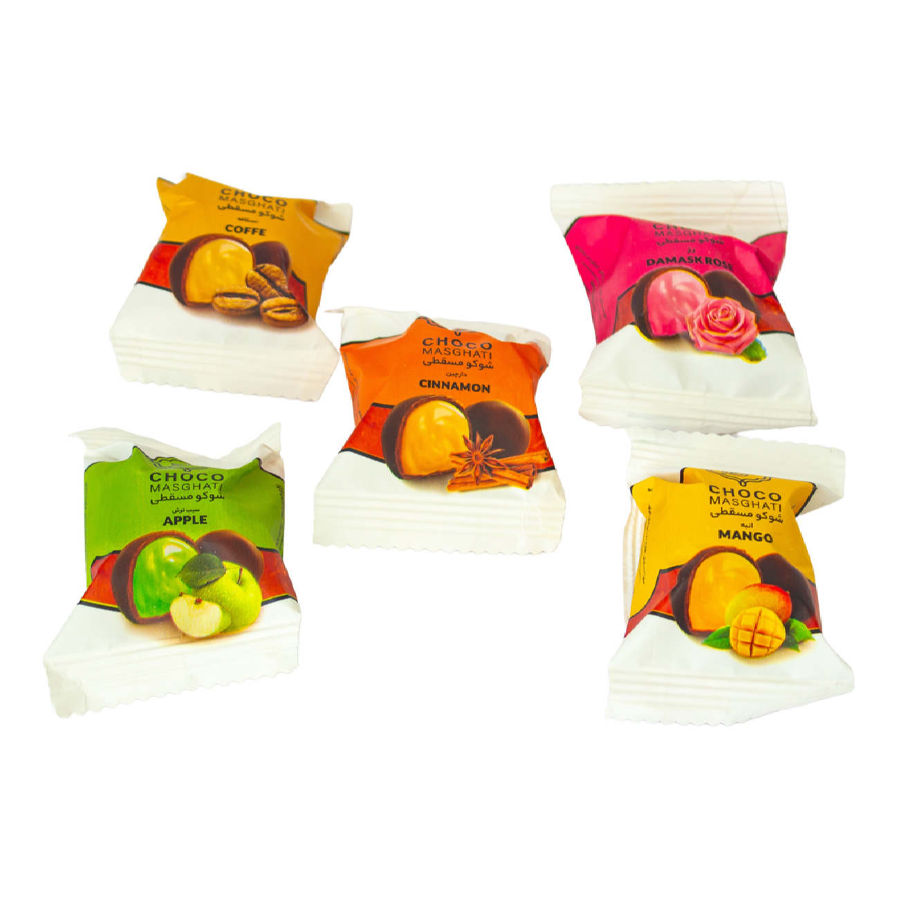 Choco Masghati Halva Lari Persan avec saveur mélangée (5x)