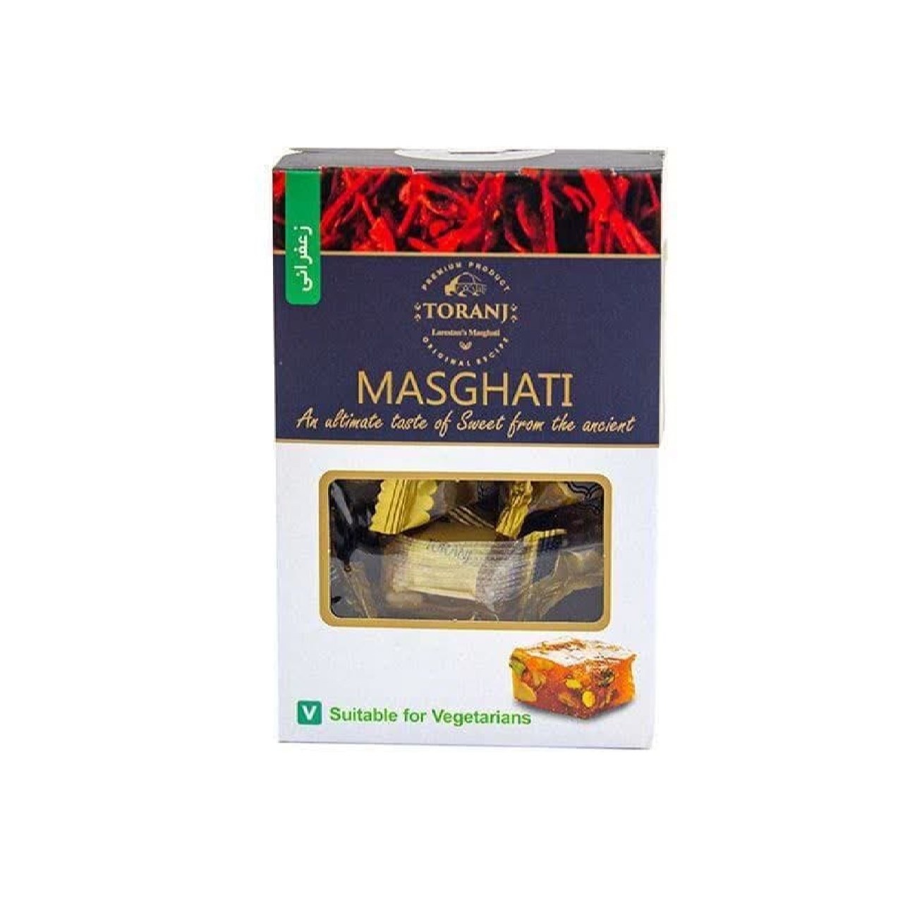 Halva Masghati Lari Persan avec saveur de safran – 400g (4x)