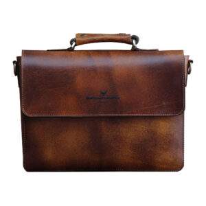 Mallette en cuir naturel persan pour bureau