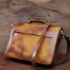 Mallette en cuir naturel persan pour bureau
