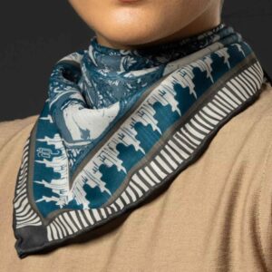 Foulard persan pour femme – Luxe et vibrant avec motif traditionnel