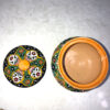Sucrier en Poterie Persane Fait Main avec Couvercle - Minakari Émaillé avec Motif Floral