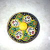 Sucrier en Poterie Persane Fait Main avec Couvercle - Minakari Émaillé avec Motif Floral