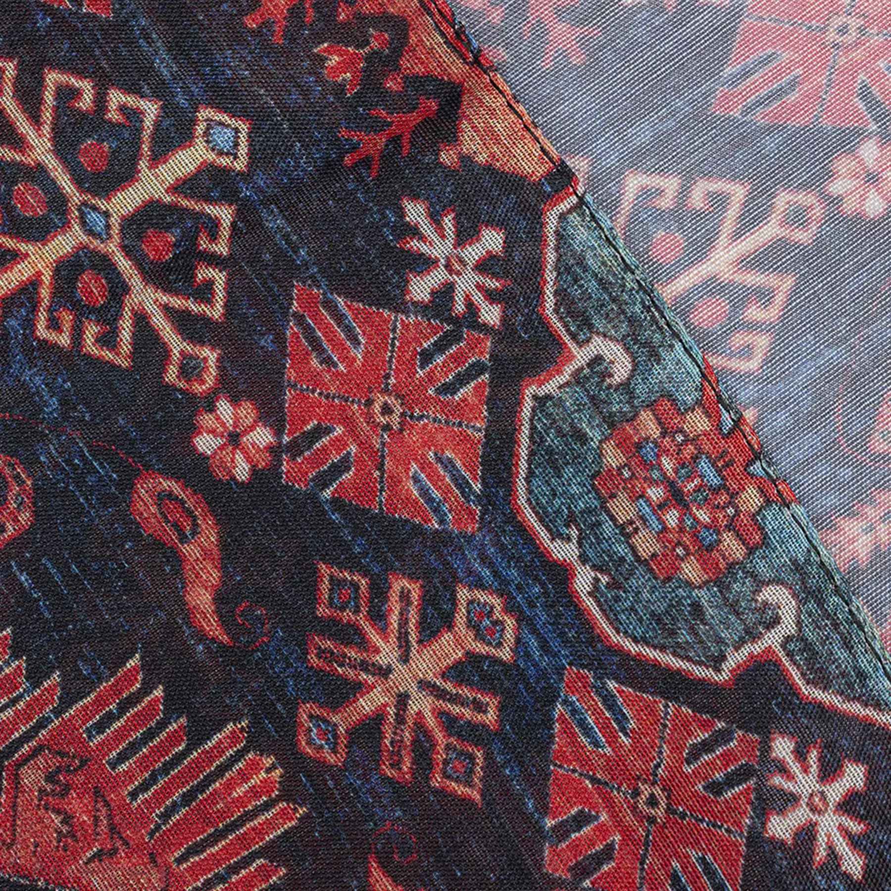 Châle Persan Imprimé pour Femme avec Motif Géométrique