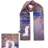 Châle Persan Imprimé avec Motif Calligraphie