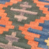 Tapis Kilim Qashqai Persan authentique tissé à la main dans le Fars, jaune