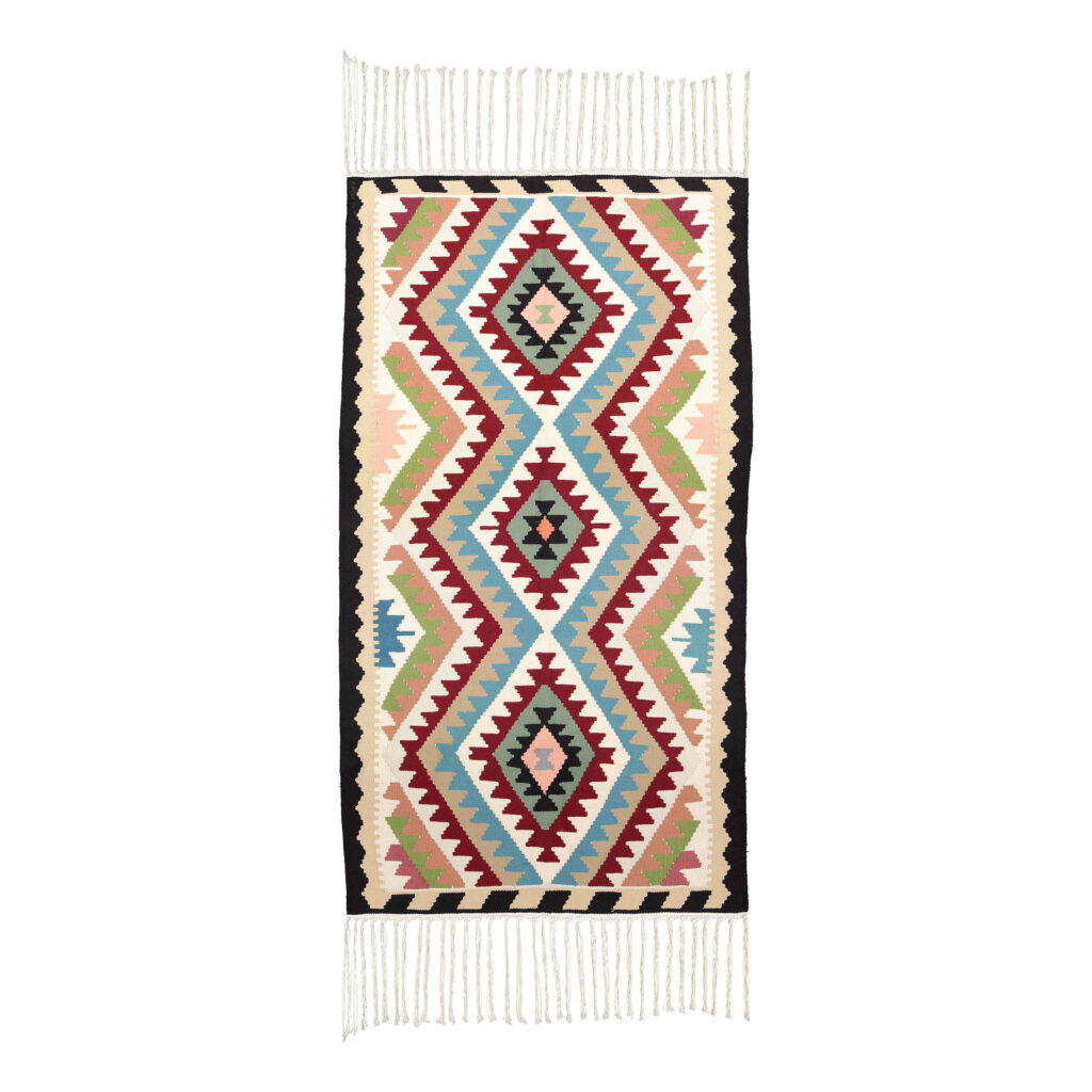 Tapis Kilim Qashqai Persan tissé à la main à Téhéran