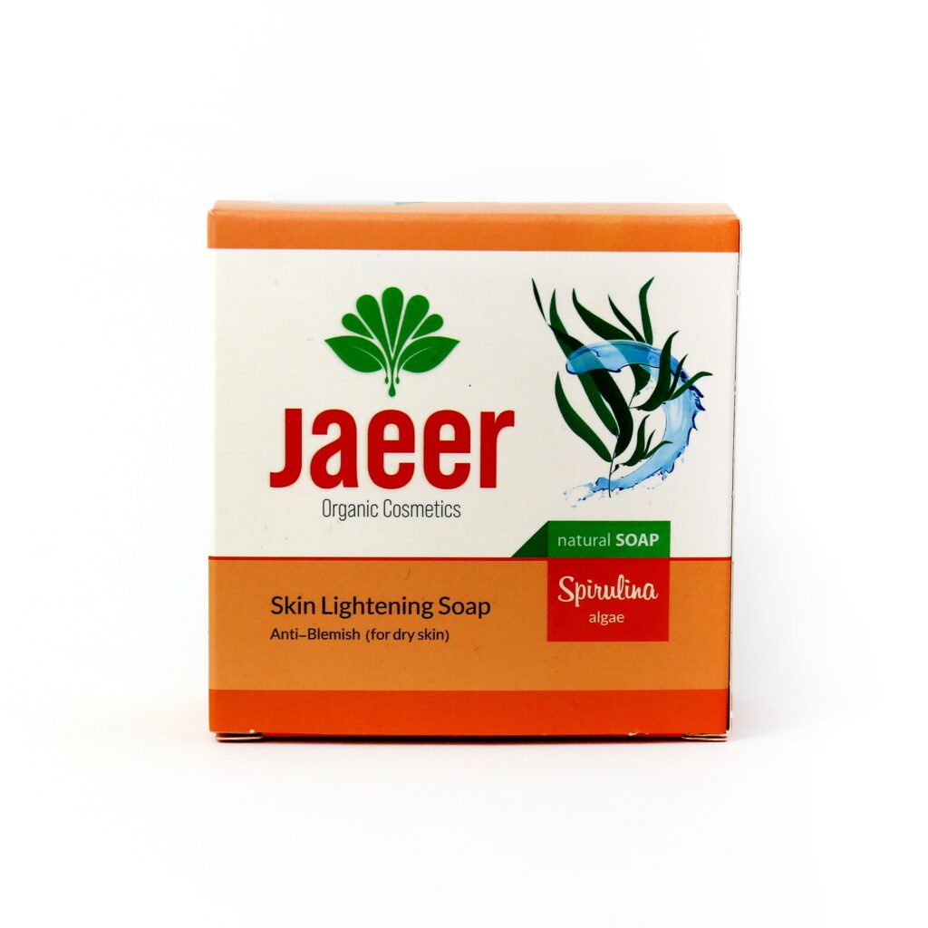 Savon à la spiruline persane – Barre de savon aux propriétés thérapeutiques et éclaircissantes (x4)