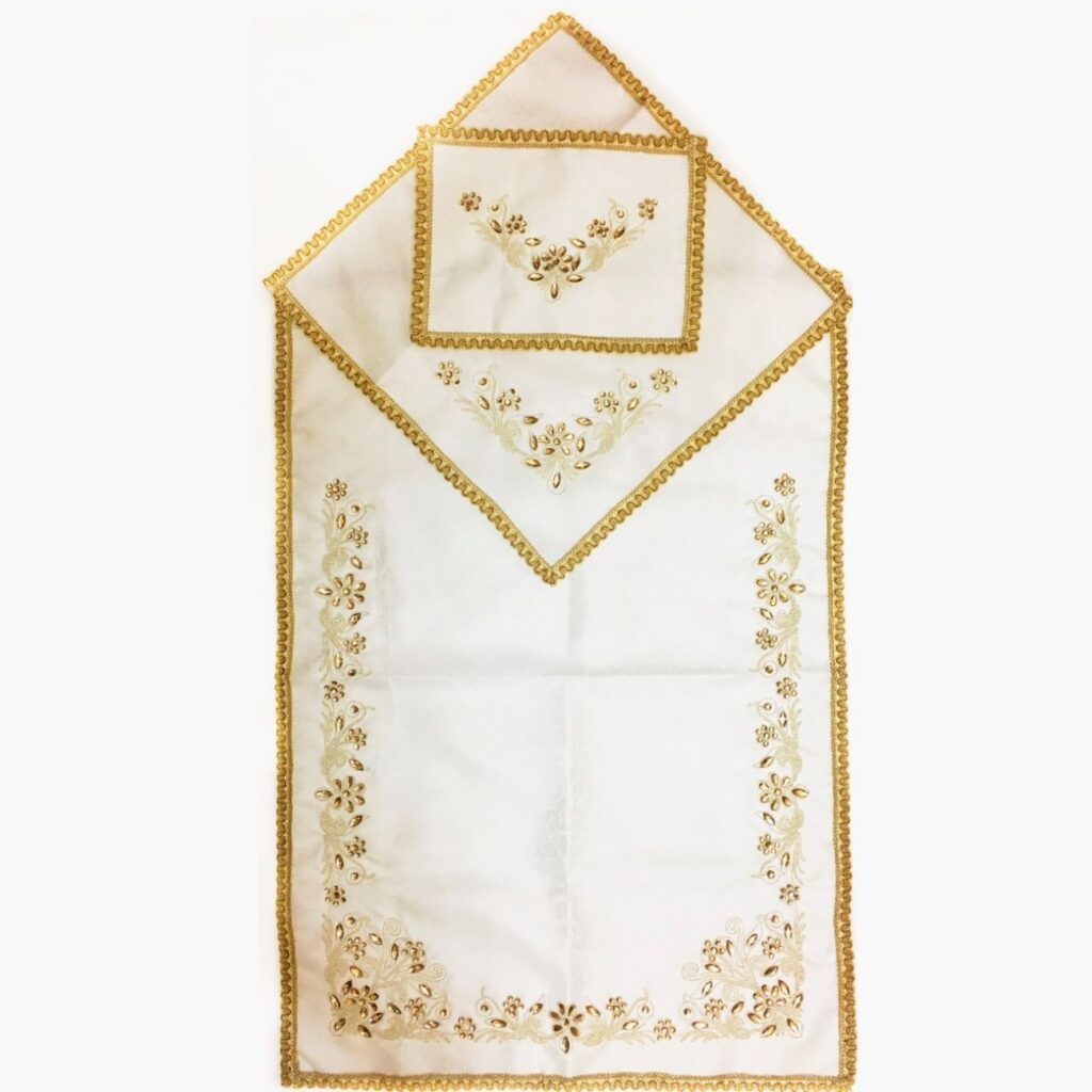 Tapis de prière imprimé bloc persan, Janamaz Sajadah Kalamkari Oiseaux & Fleurs