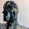 Serre-livres décoratif design tête humaine – adapté pour intérieurs artistiques
