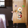 Autocollant mural amovible en bois pour chambre de bébé – Design coccinelles