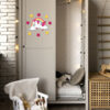 Autocollant mural amovible en bois pour chambre de bébé – Design licorne
