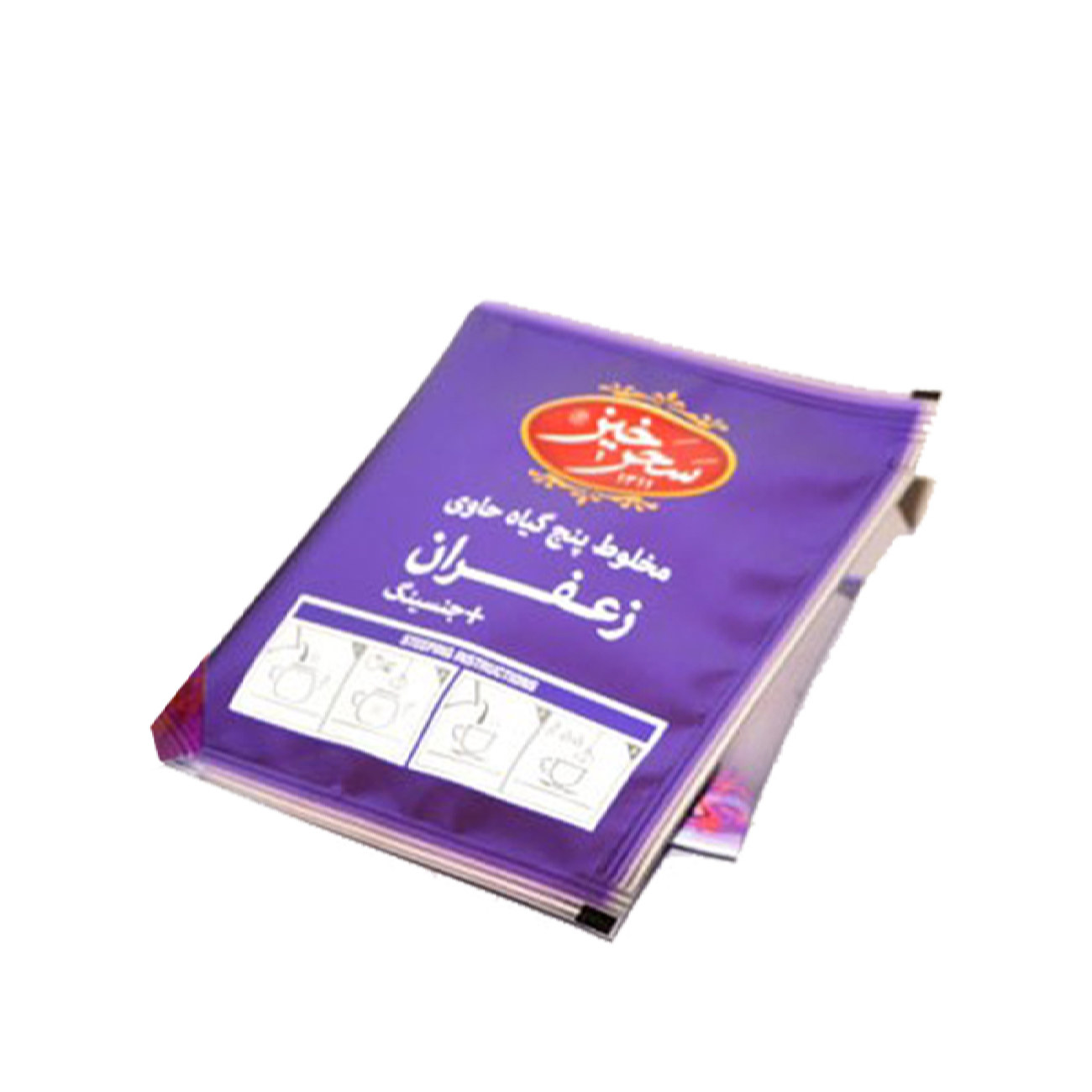 Saharkhiz Mélange de Thé Herbal au Safran et Ginseng – Pack de 12 (5 paquets)