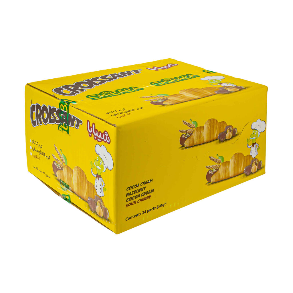 Croissant Fourré Crème Noisette Cacao Shibaba 50gr (x24)