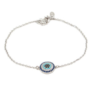 Bracelet en Argent pour Femmes avec Design Œil Malin