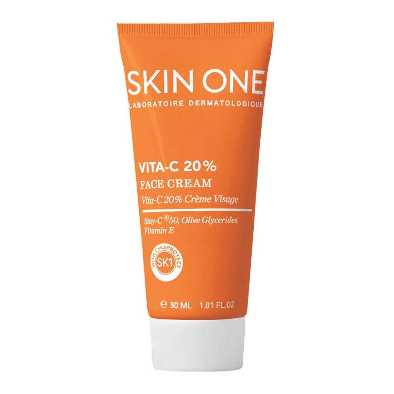Crème à la vitamine C Skin One - Revitalisante et éclaircissante 30 ml Tous types de peau