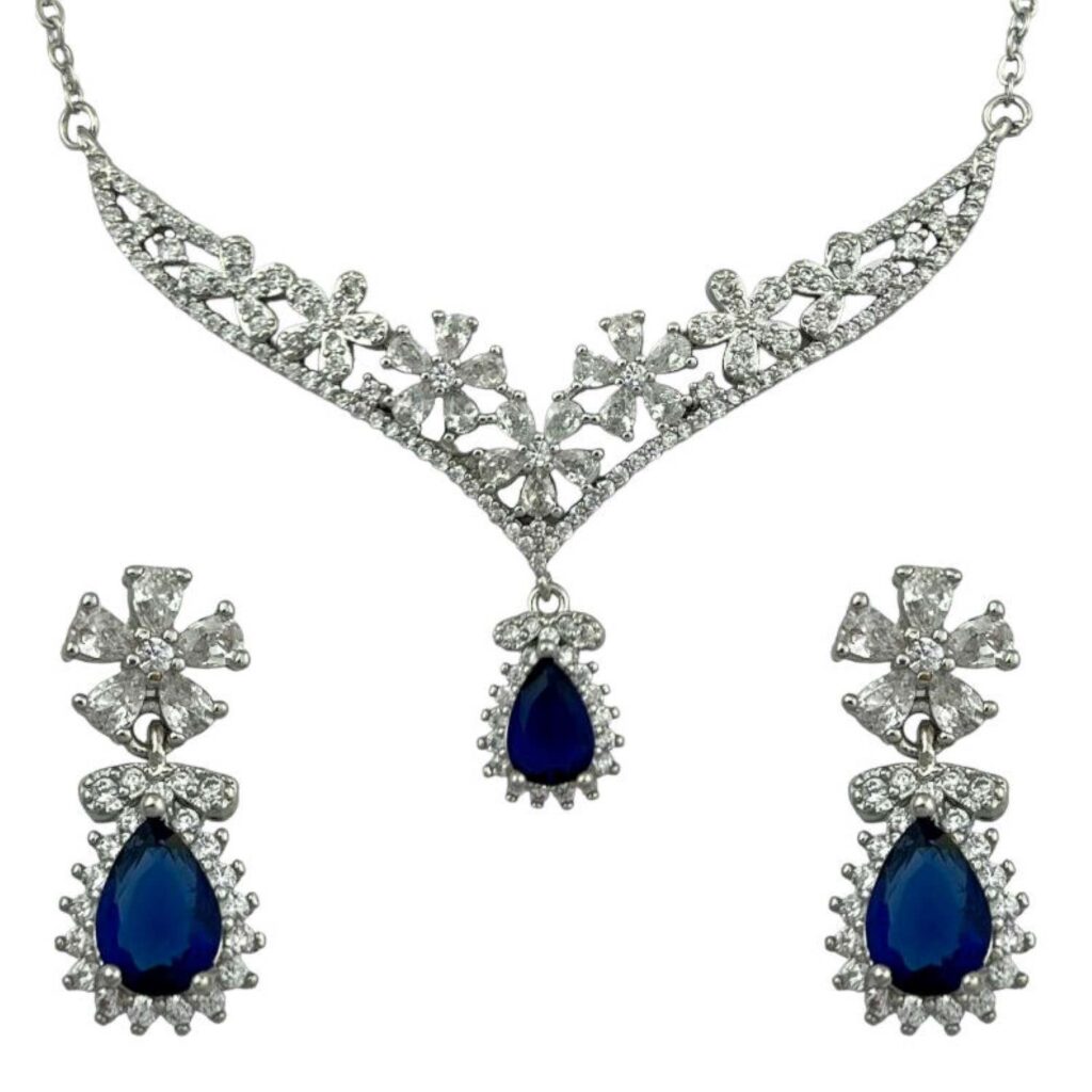 Set de bijoux en acier Élégance pour femmes avec design floral