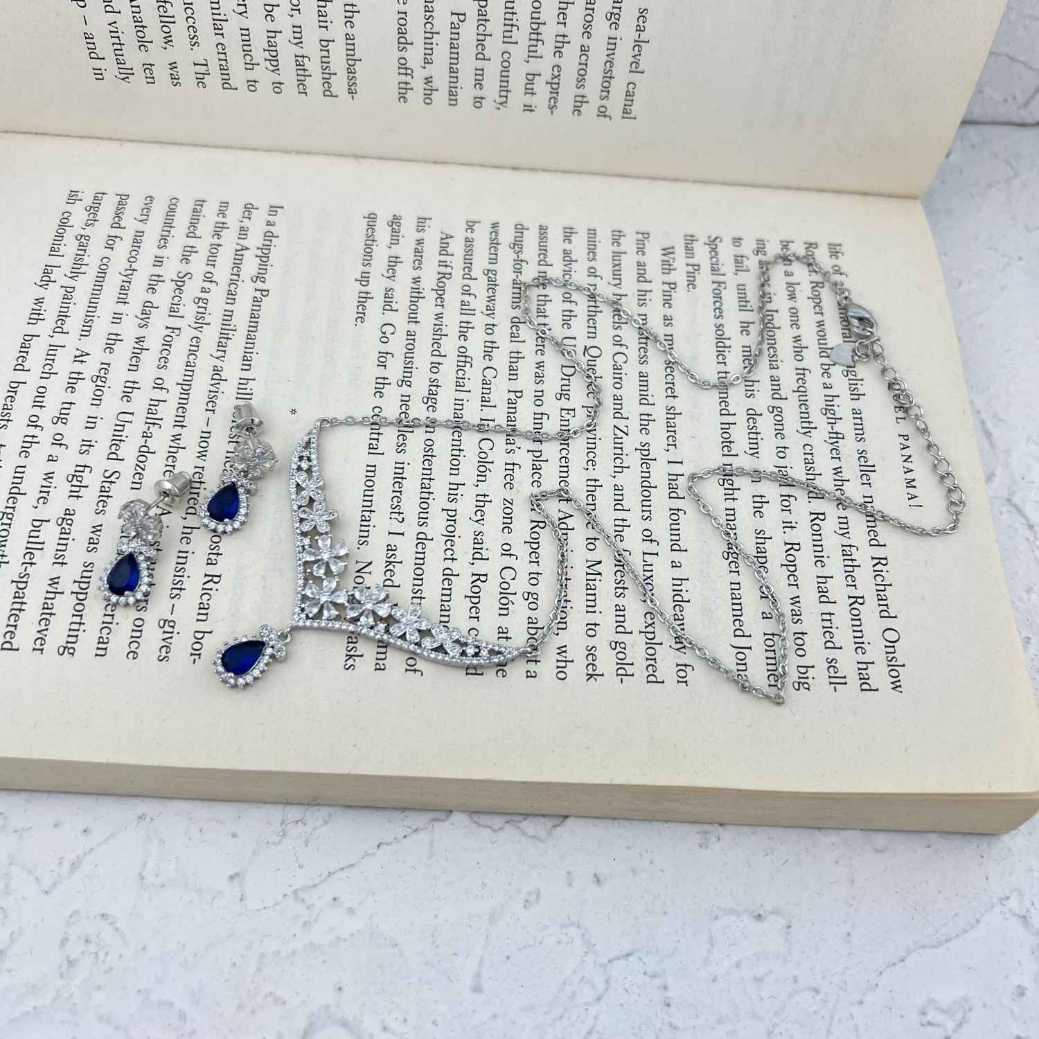 Set de bijoux en acier Élégance pour femmes avec design floral