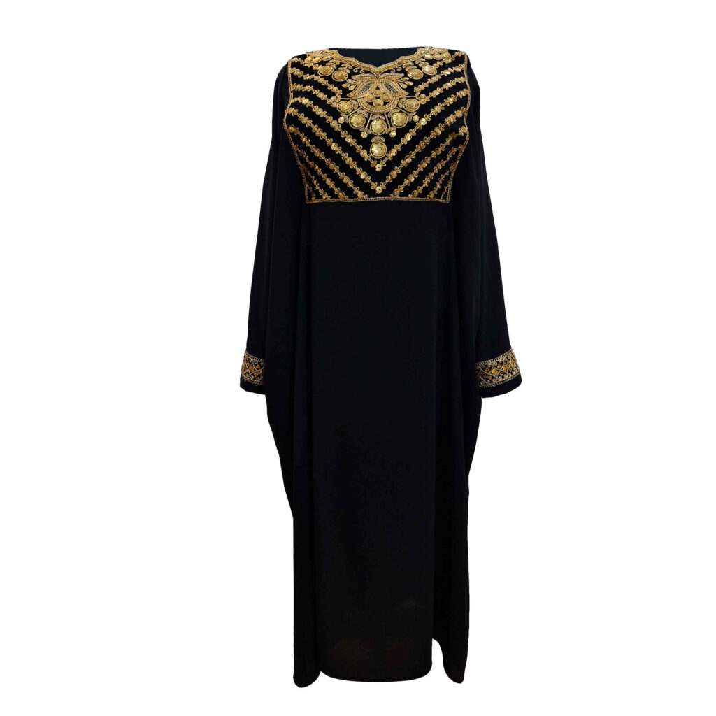 Abaya stylée pour femmes musulmanes avec design brodé