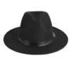 Chapeau Unisexe avec Détail de Boucle en PU - Accessoire Élégant et Polyvalent