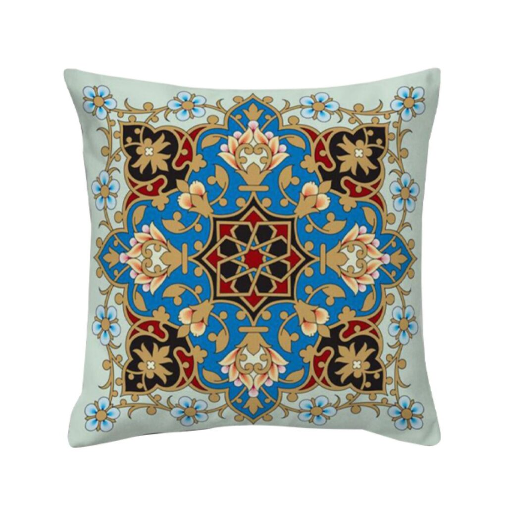 Housse de coussin en velours - Design Eslimi imprimé (Set de 2)