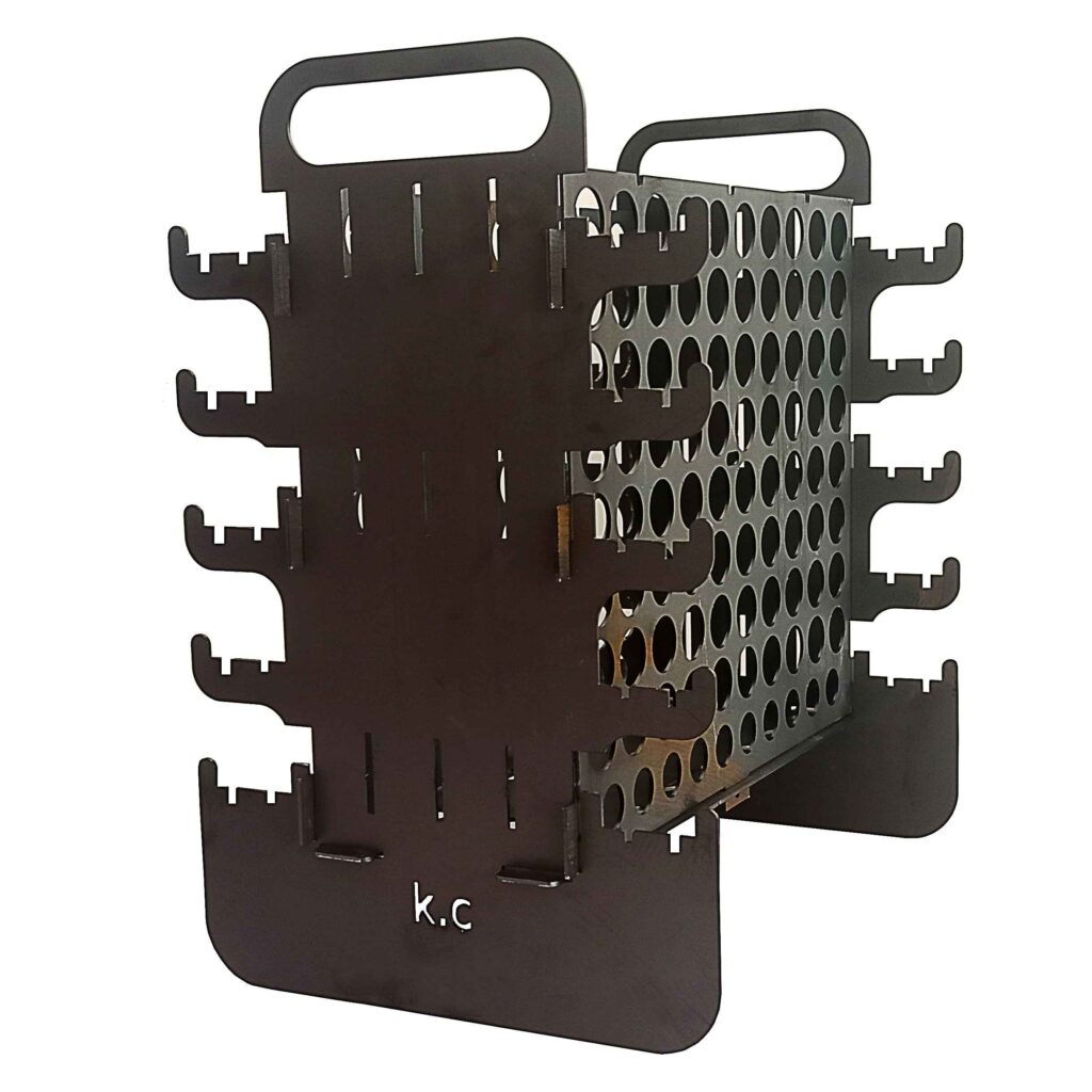 Gril à Charbon Vertical pour Kebab - Portable pour 10 Brochettes