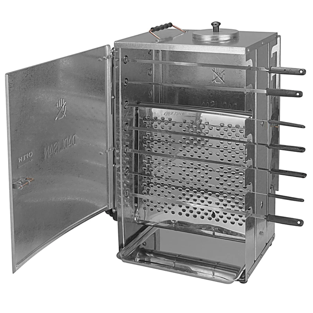 Grill à Gaz Vertical pour Kebab – Rotation Automatique avec Support de 20 Brochettes