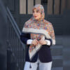 Écharpe en coton pour femme - Motif floral