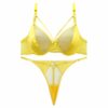 Ensemble de lingerie pour femmes soutien-gorge en dentelle & string Guipure
