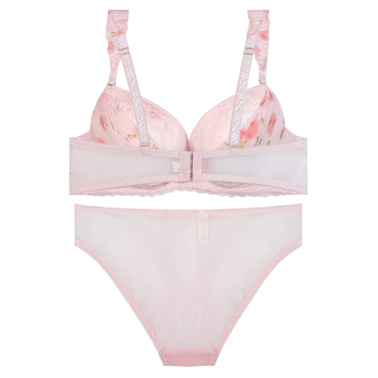 Ensemble de lingerie pour femmes soutien-gorge push-up en dentelle & string Guipure