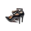 Chaussures à Talons avec Bride Cheville en Cuir Naturel pour Femmes