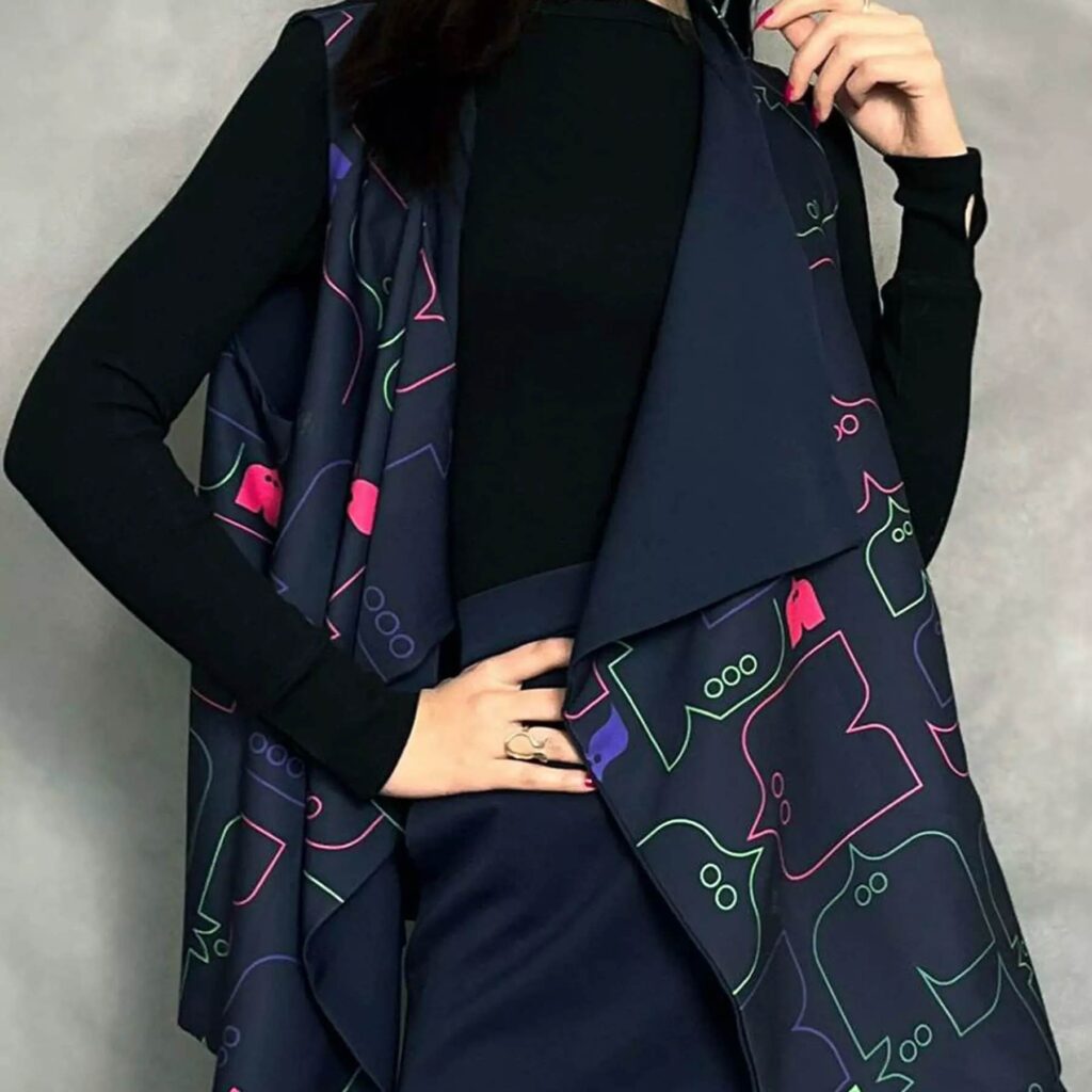 Blazer sans manches pour femmes taille unique modèle Hich