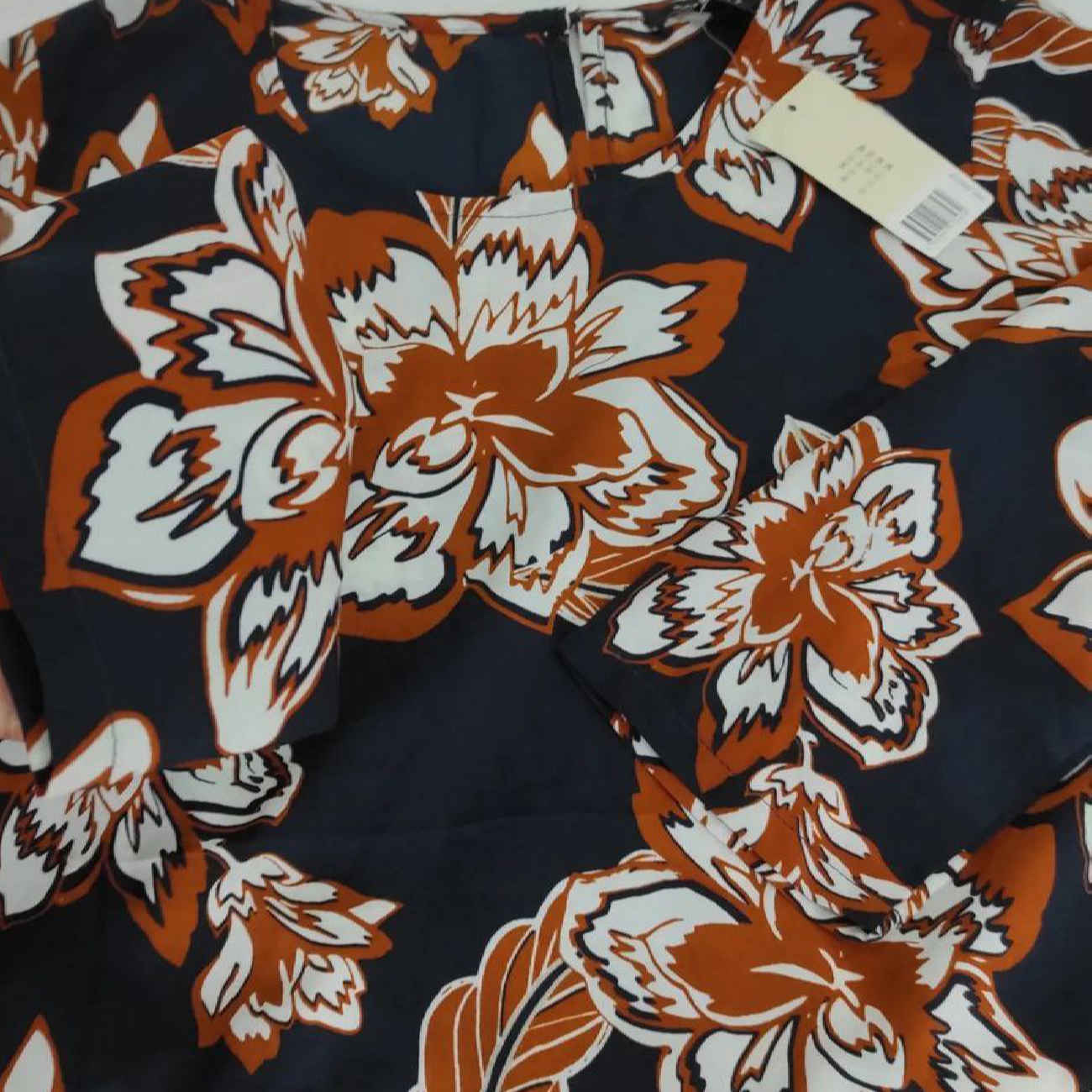 Blouse à manches trois-quarts pour femmes avec design floral
