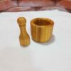 Ensemble Mortier et Pilon en Bois Convient pour le Safran