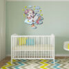 Horloge Murale en Bois pour Chambre d'Enfant avec Design de Licorne