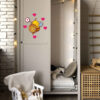 Autocollant mural en bois pour chambre de bébé – Design abeille joyeuse