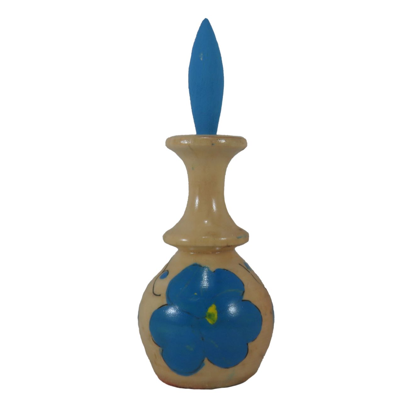 Porte-Kohl Persan Surma Dani en Bois pour Garder le Surma Floral (x2)