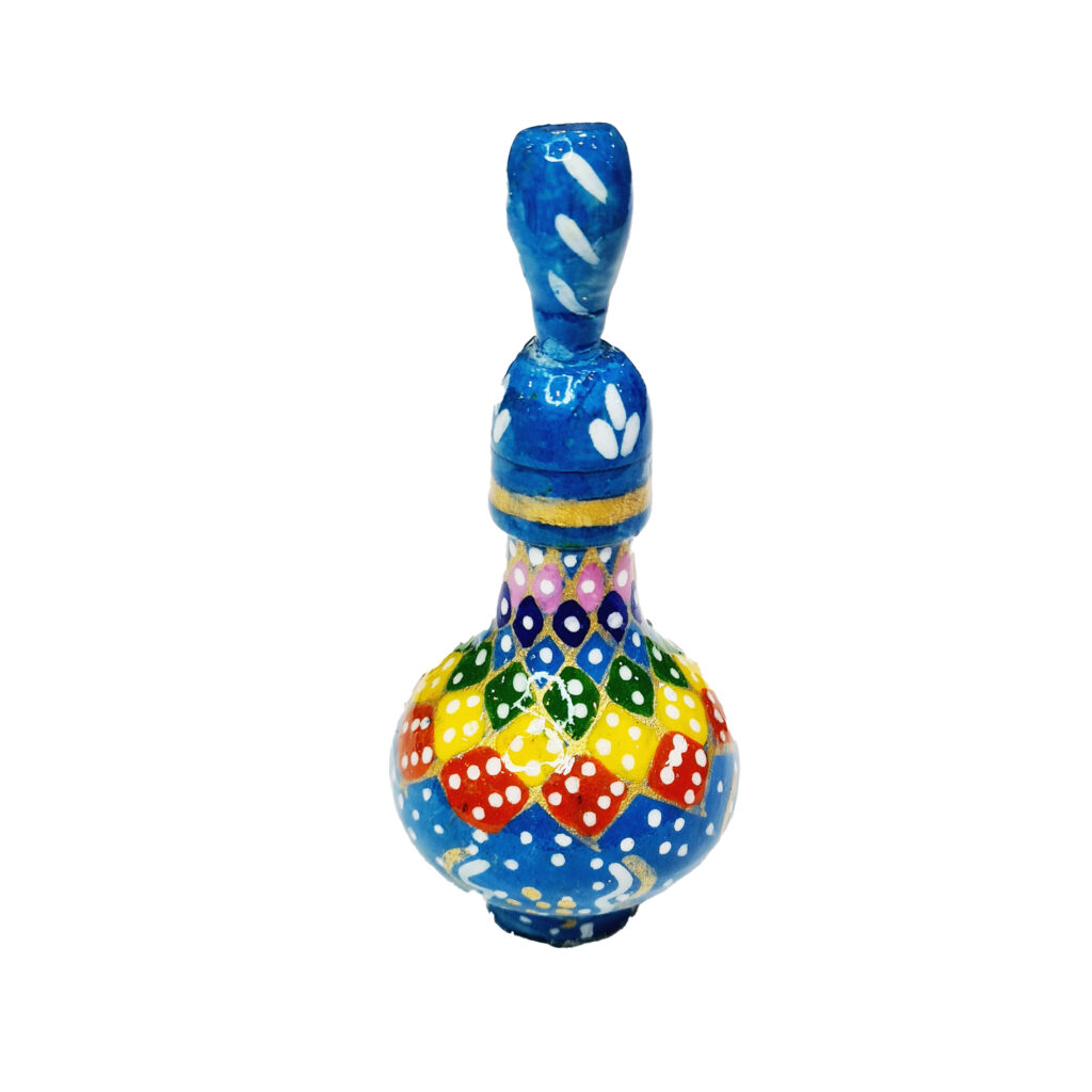 Porte-Kohl Persan Surma Dani en Bois avec Khatamkari Persan (x2)