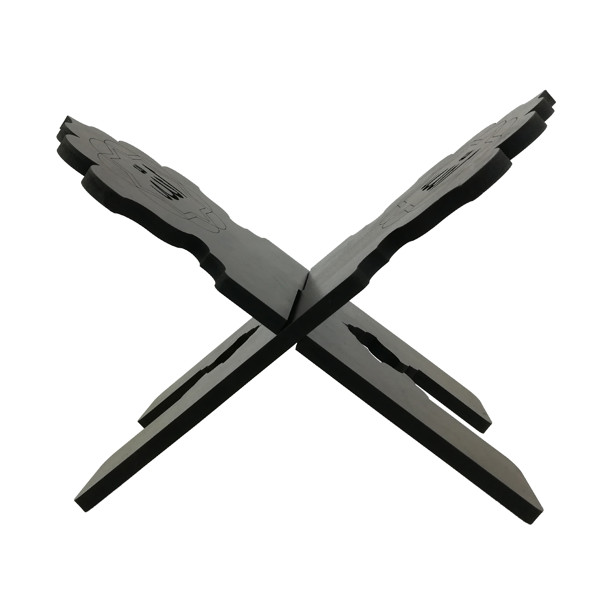 Support Rehal en bois pliable pour le Coran avec calligraphie Allah