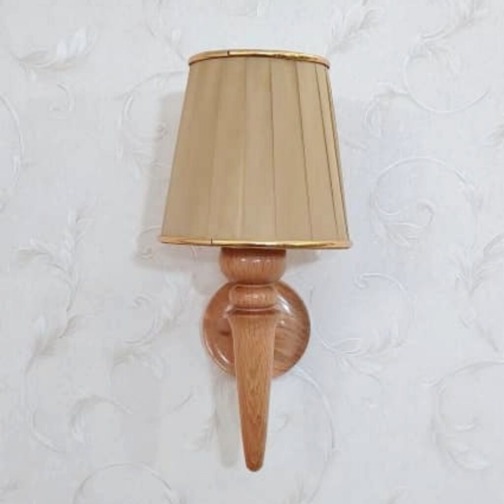 Applique murale en bois minimaliste réglable modèle Fungi