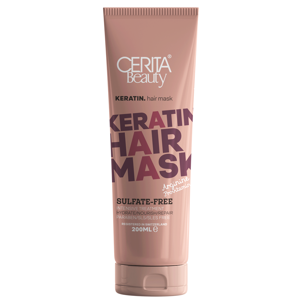 Cerita Masque Capillaire à la Kératine, 200 ml pour des Cheveux Doux et Soyeux (Pack de 2)