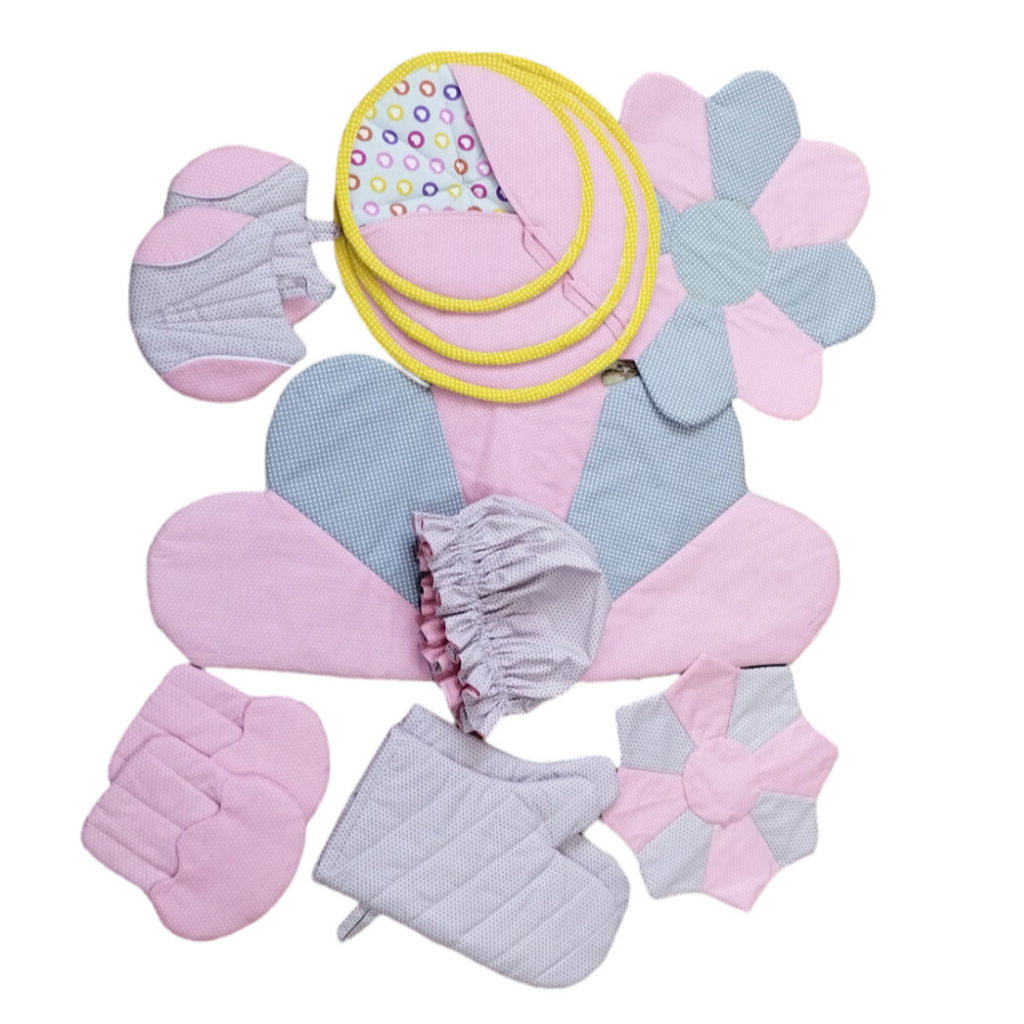 Ensemble de Tablier et Essentiels de Cuisine 13 Pièces Rose