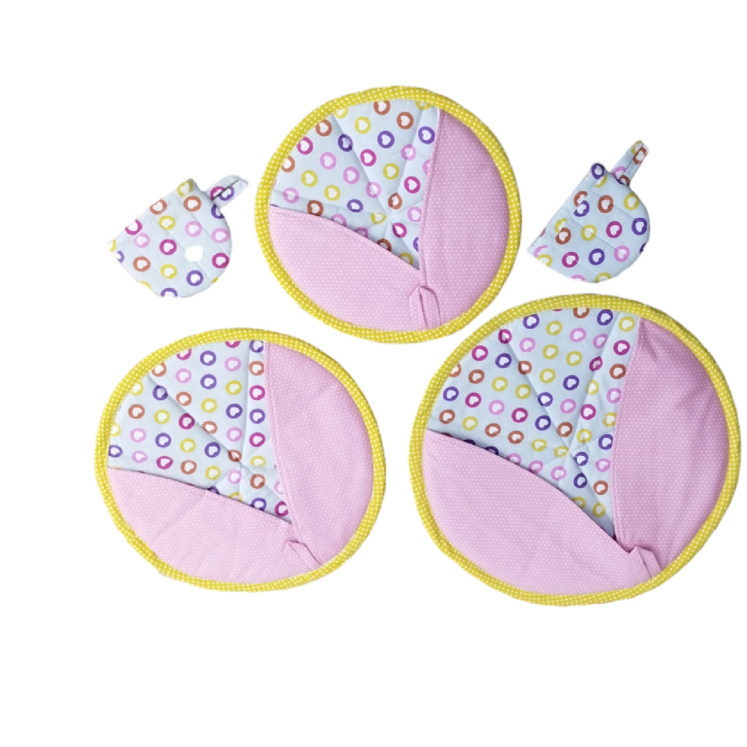 Ensemble de Tablier et Essentiels de Cuisine 13 Pièces Rose