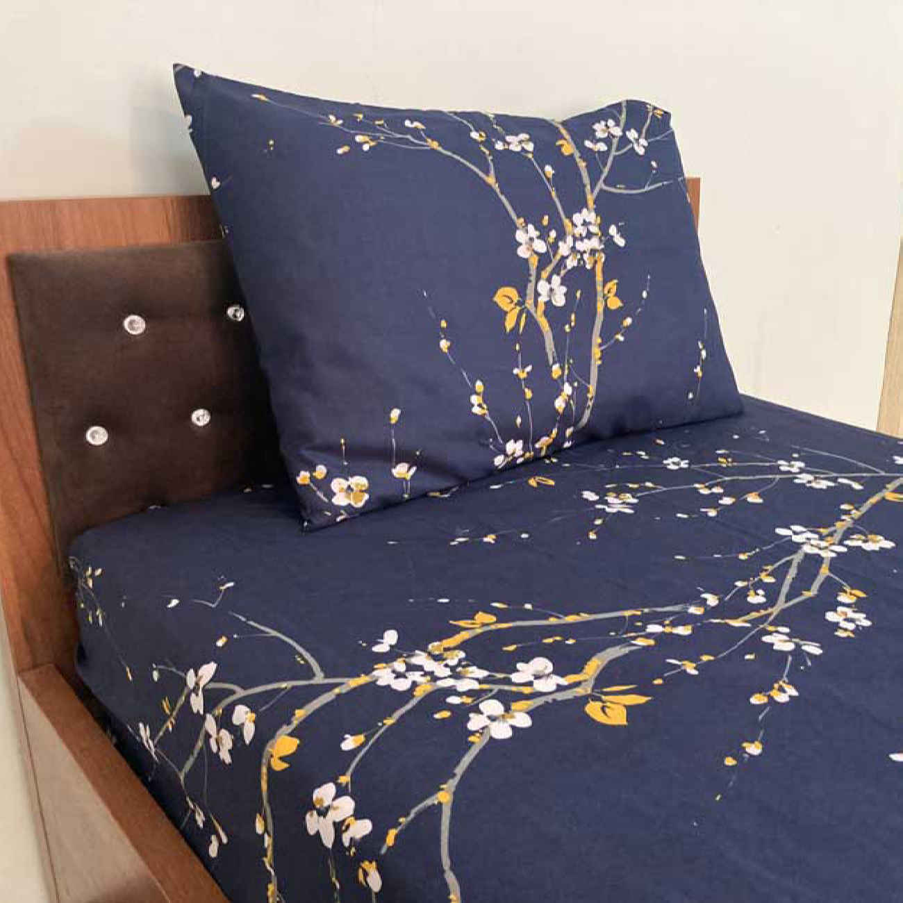 Ensemble de draps de lit à 2 pièces avec motif floral