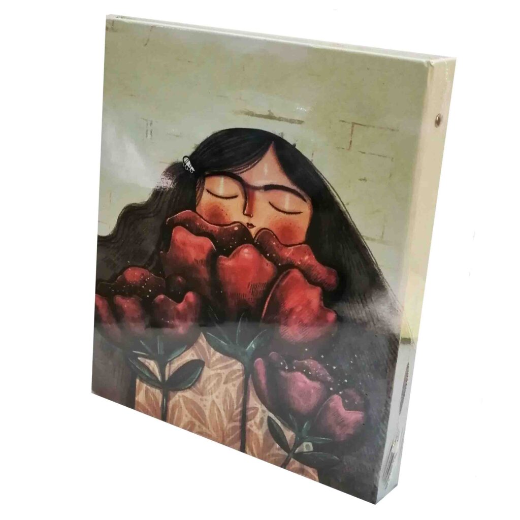 Carnet à Anneaux 100 Pages avec Motif Coquelicot par MRNOTE