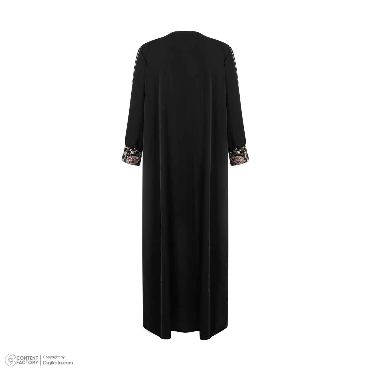 Abaya à coupe stylée pour femmes avec design floral Paisley